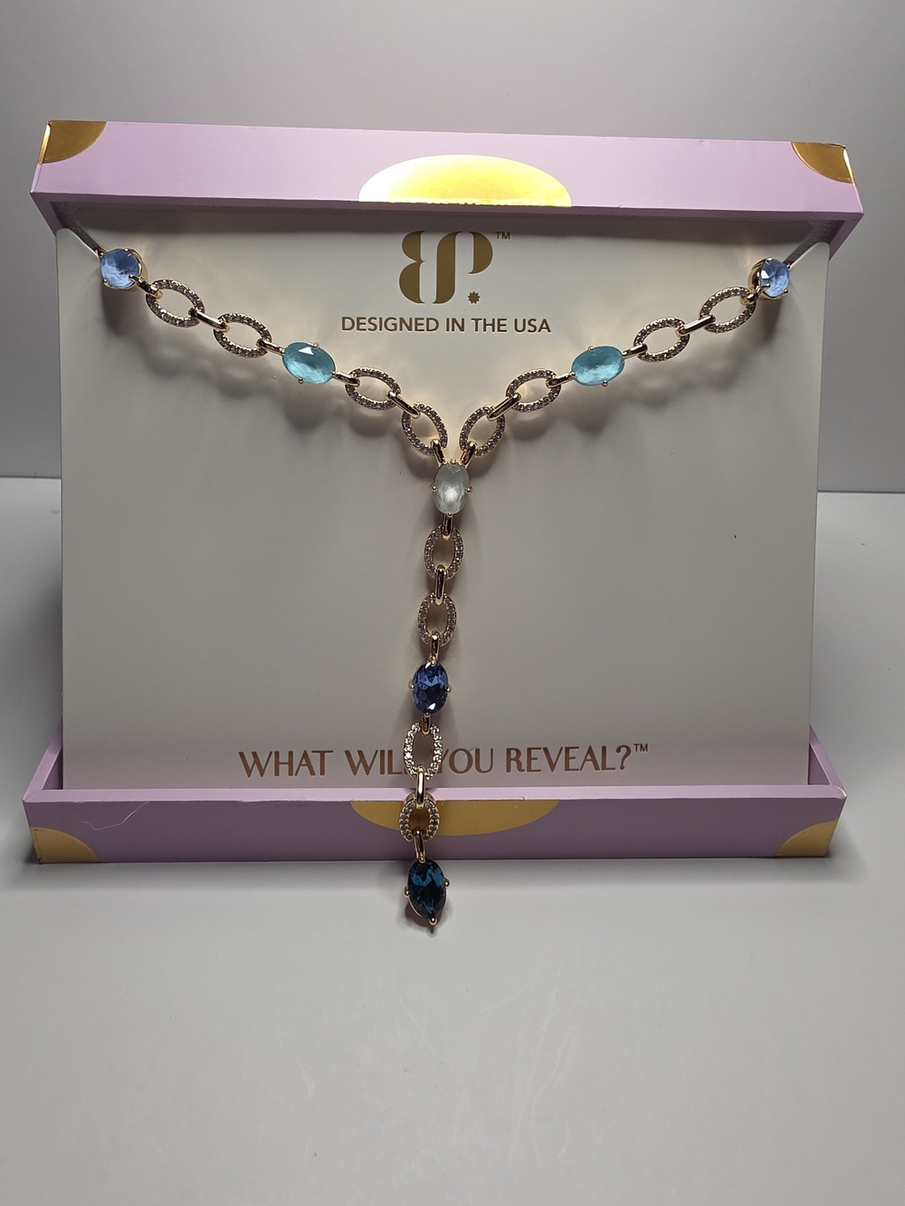 BP Jewel Candy Layover Luxe Necklace In Maldives Mirage On Gold
